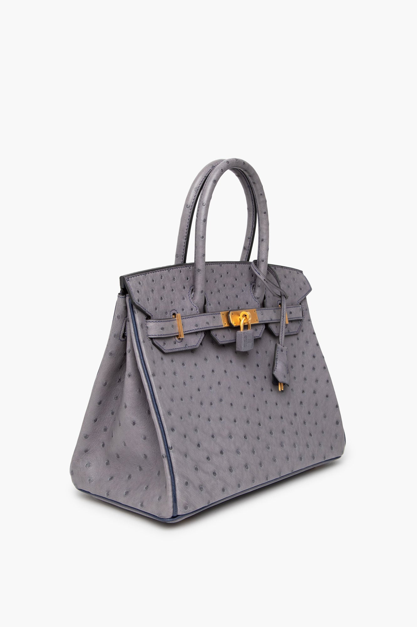 Hermes 2019 Birkin 30 Gris Agate Ostrich Bag