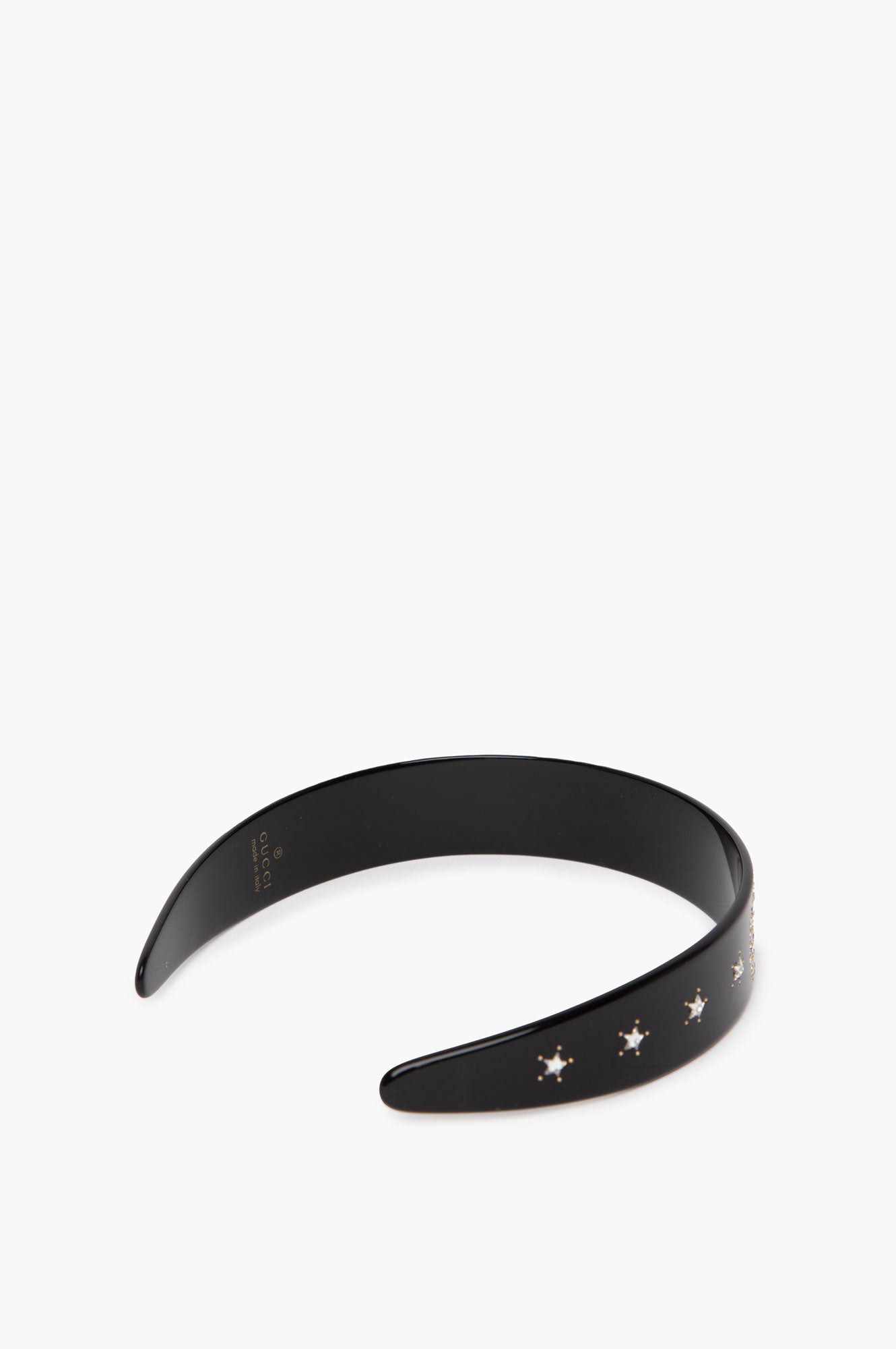 Gucci Black Crystal Interlocking G HeadBand