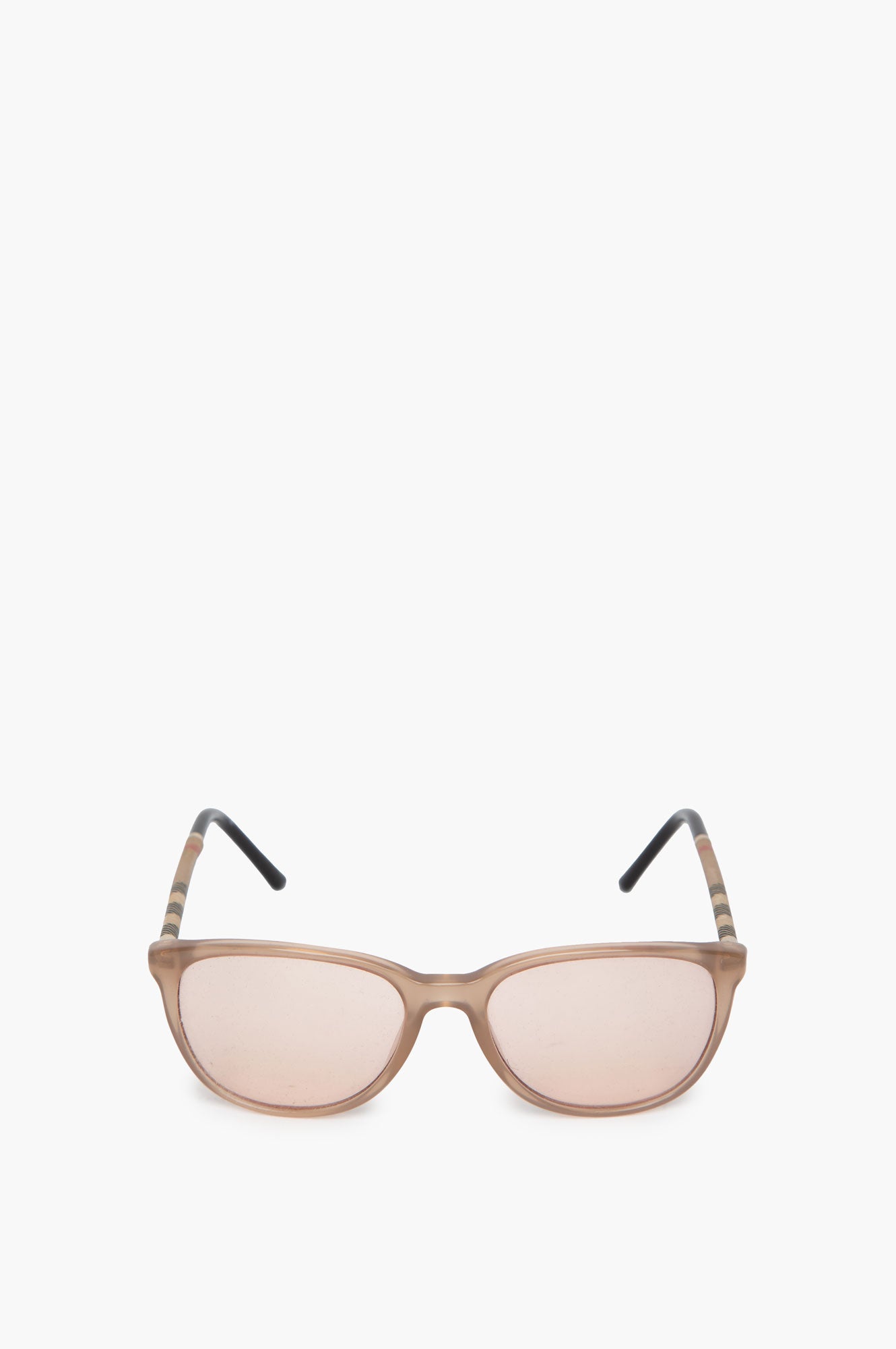 Burberry Brown Chai Lense Check Sunglasses