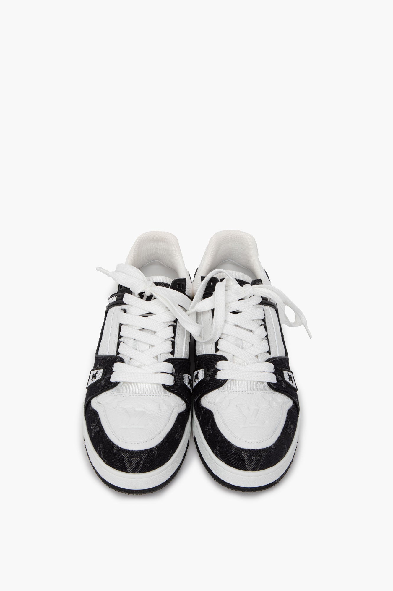 Louis Vuitton Black Trainer Sneaker Size 38