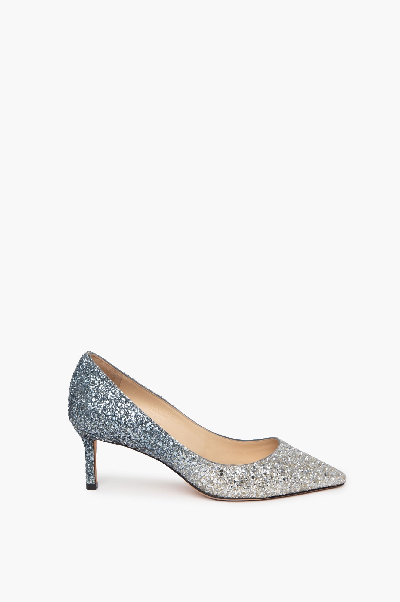 Jimmy Choo Silver Sequin Pumps Size 36.5