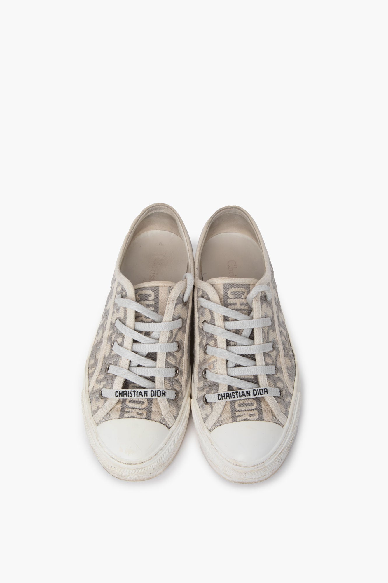 Christian Dior Grey Walk'n'Dior Sneaker Size 37.5