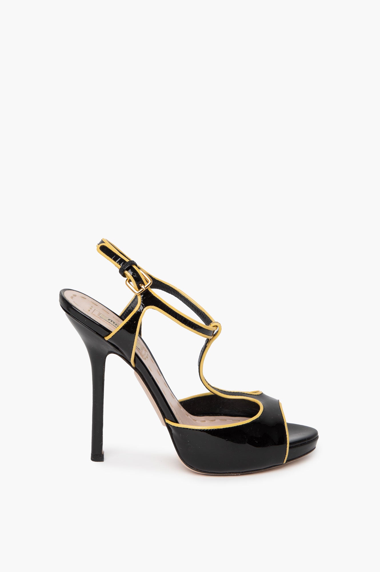 Miu Miu Black Patent High Heels Size 37