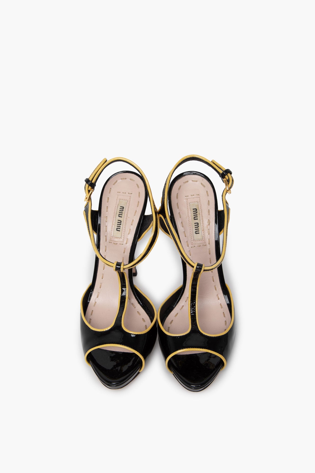 Miu Miu Black Patent High Heels Size 37