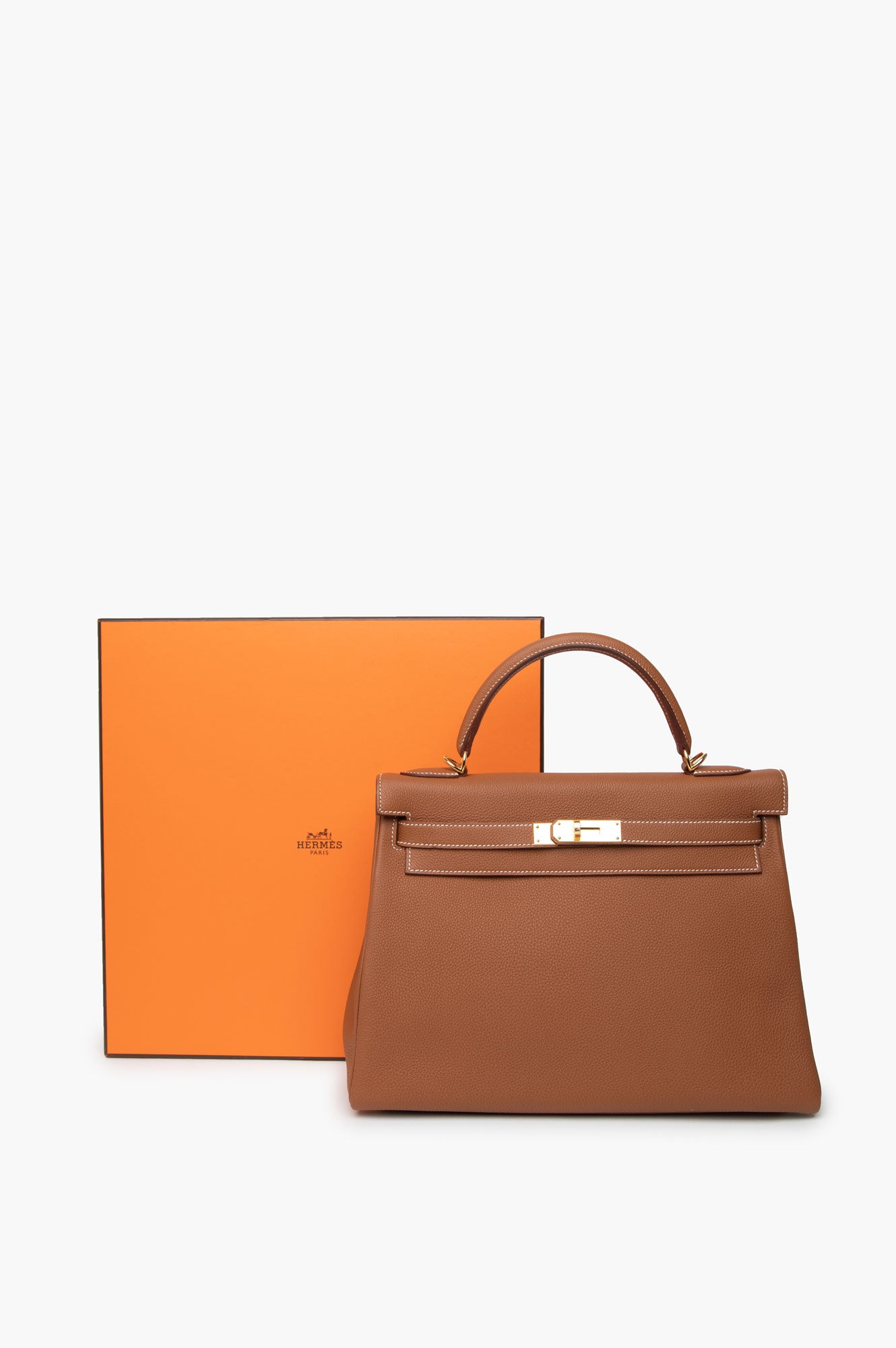 Hermes 2017 Gold Kelly 32 Togo Leather Bag