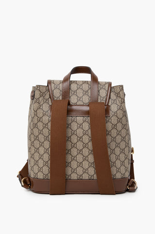 Gucci Brown GG Supreme Backpack