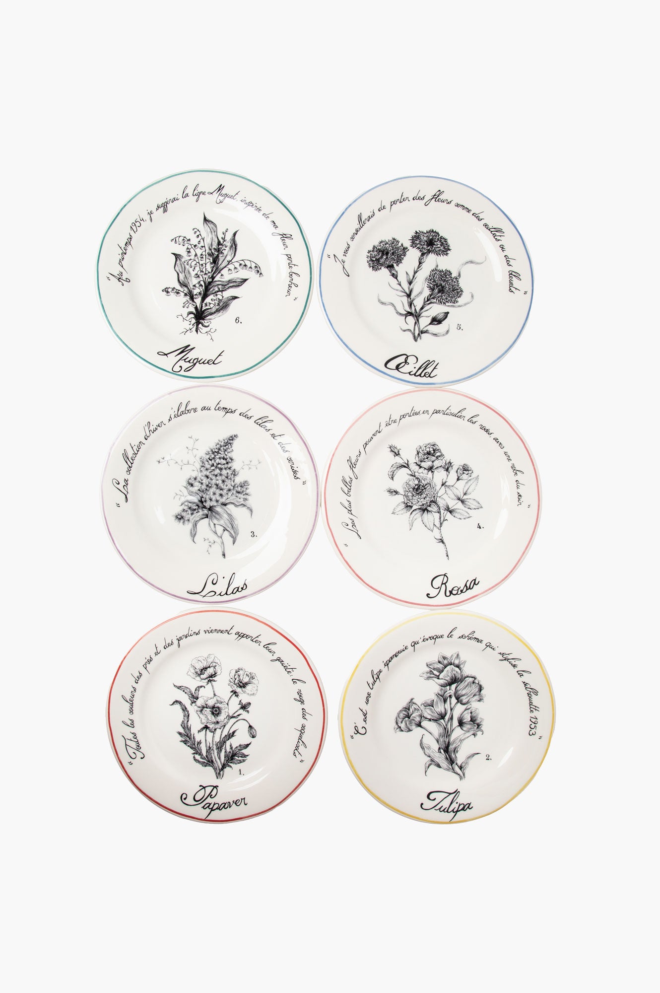 Christian Dior Dessert Plate Set of 6