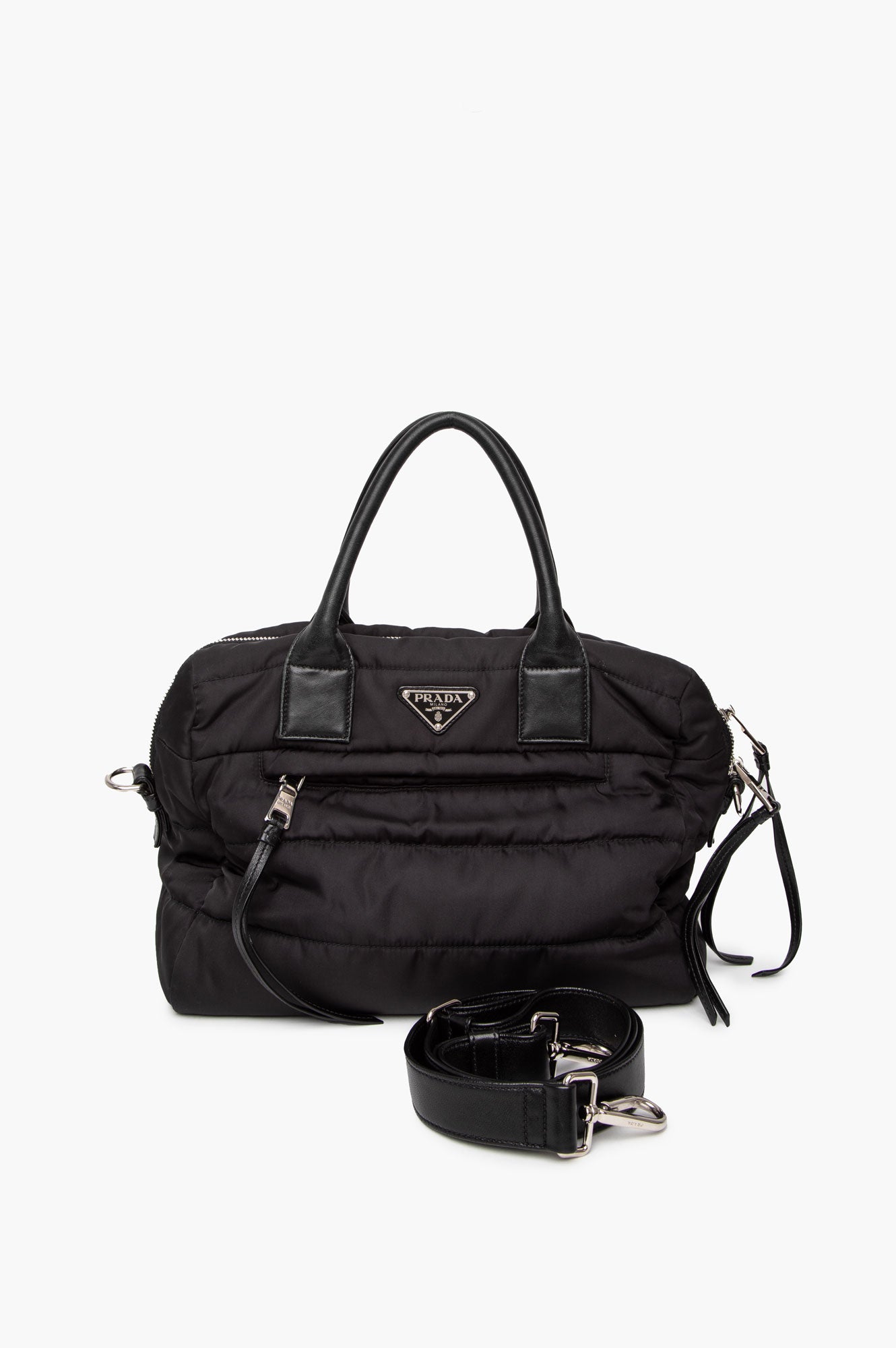 Prada Black Nylon Tote Bag