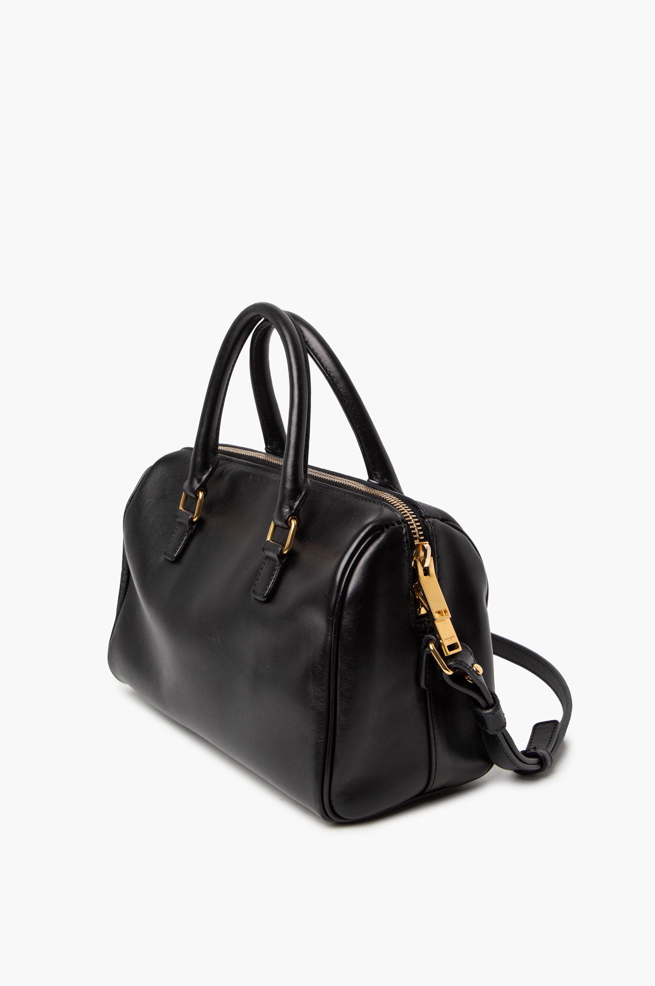 Saint Laurent Black Saffiano Crossbody Bag