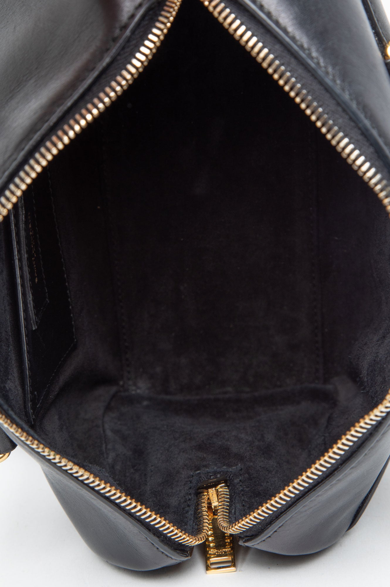Saint Laurent Black Saffiano Crossbody Bag