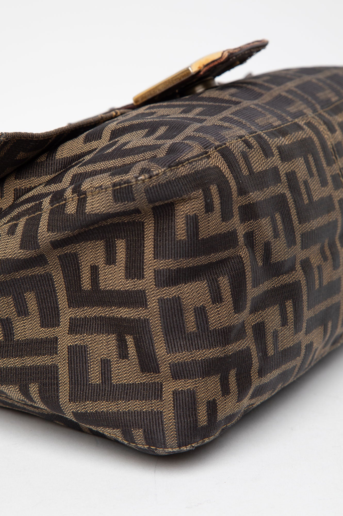 Fendi Zucca Canvas Shoulder Bag