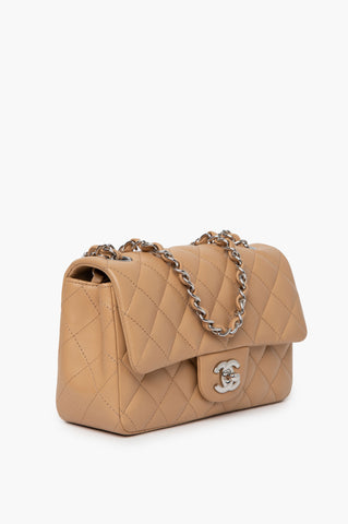 Chanel 2019 Brown Classic Mini Rectangle Flap Bag