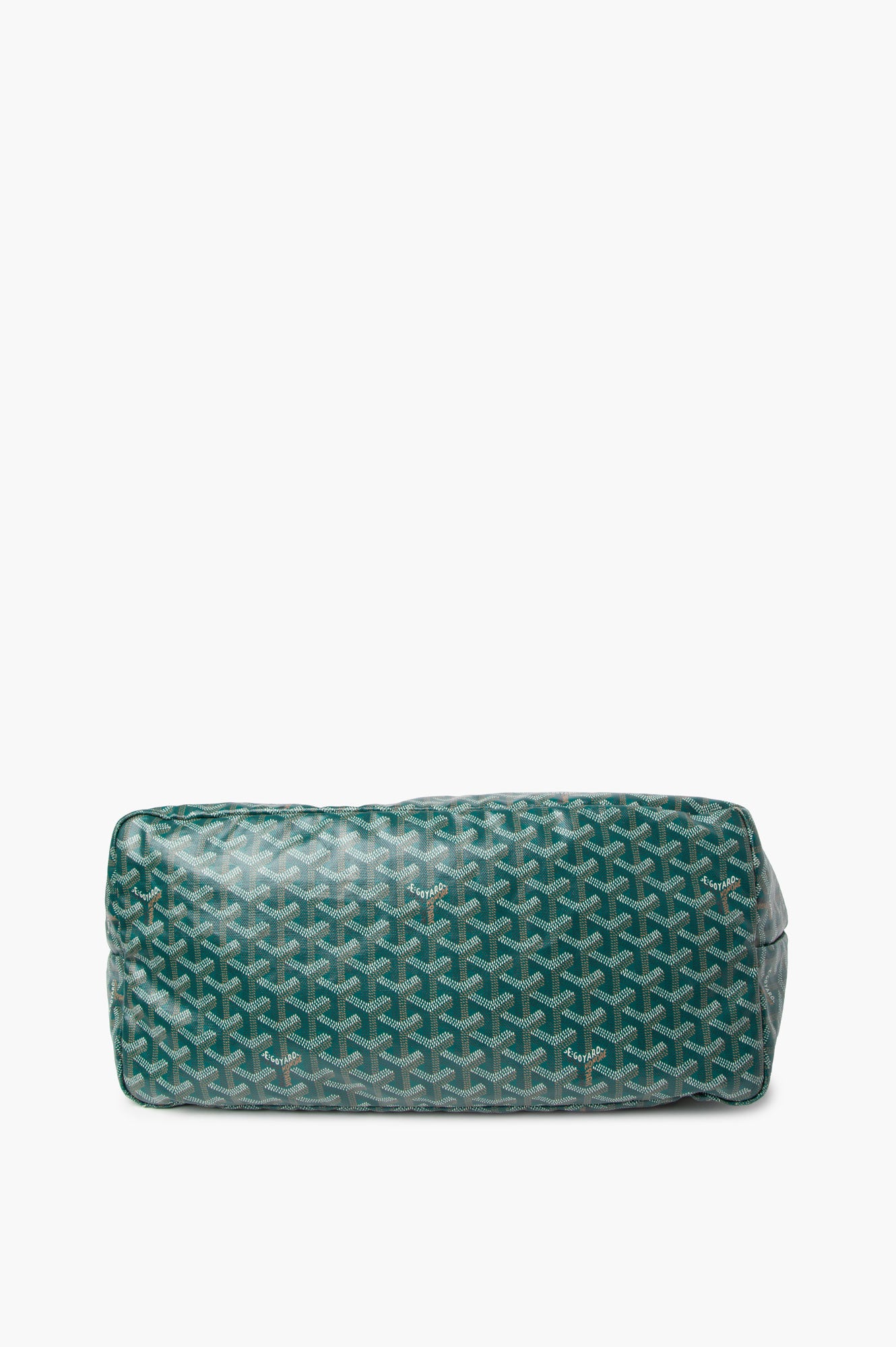 Goyard St. Louis Green GM Tote with Pouch