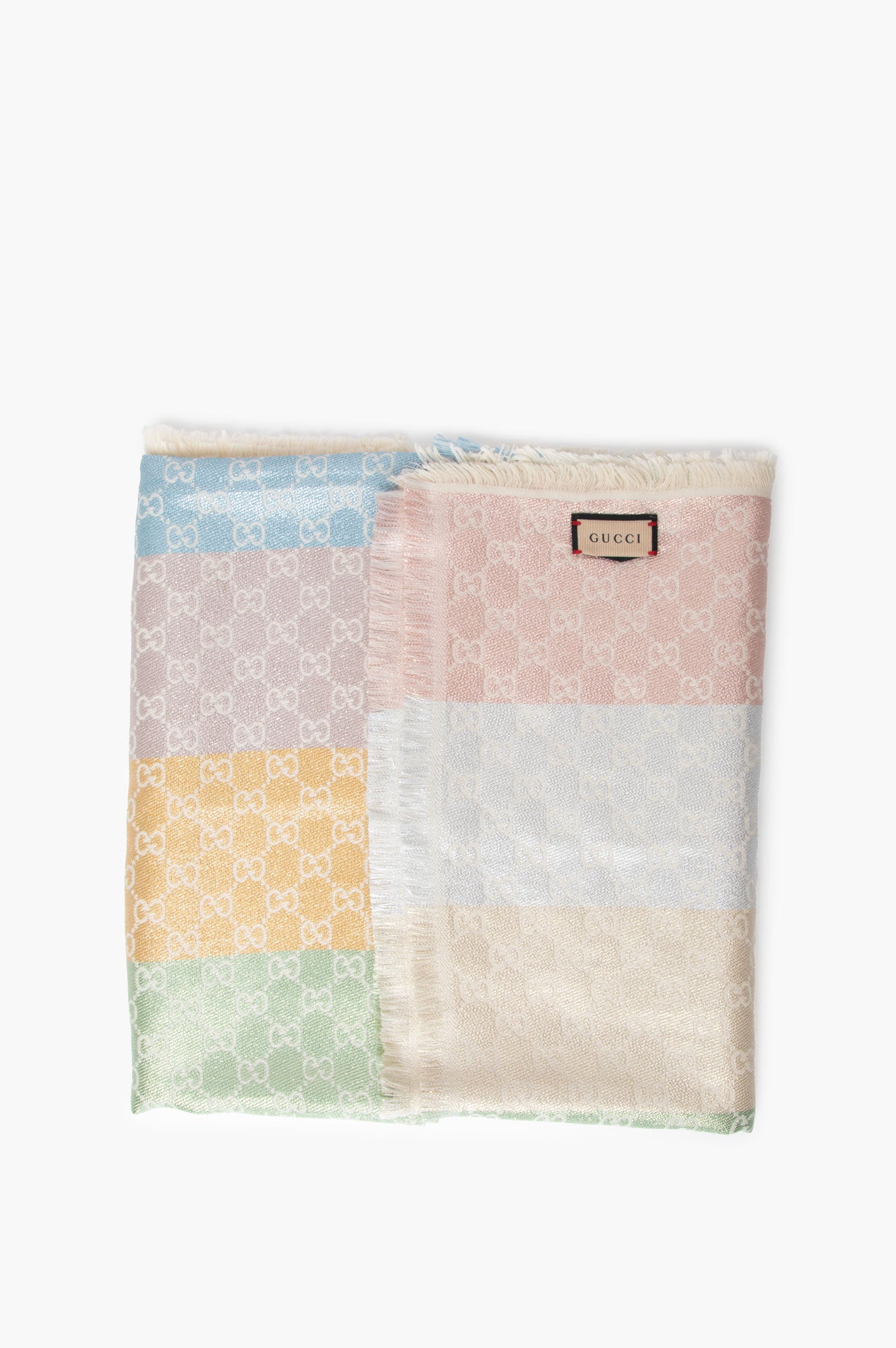 Gucci Pastel GG Jacquard Multicolor Shawl