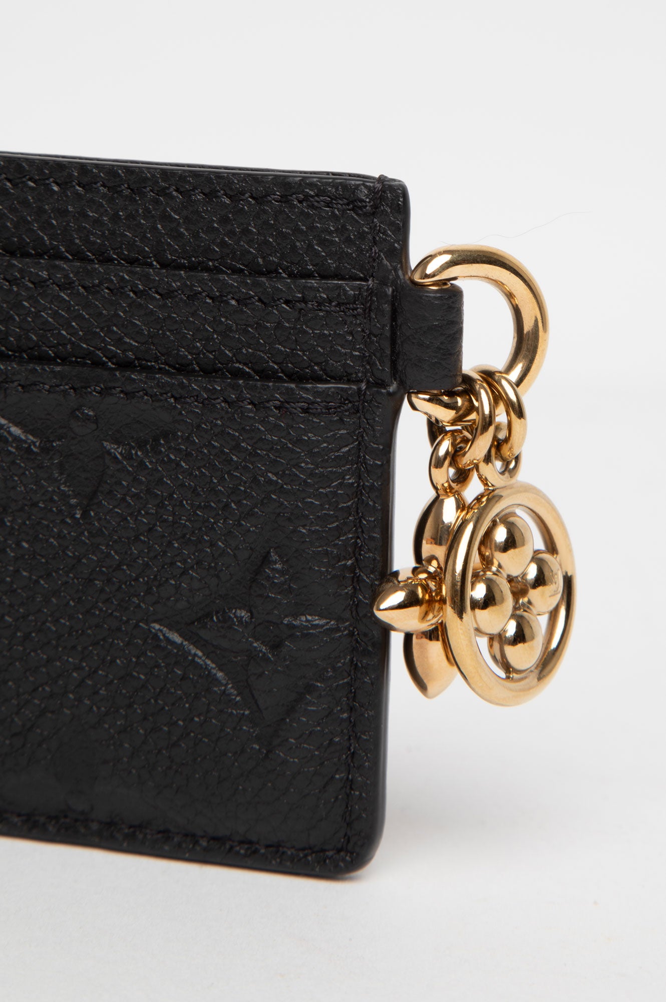 Louis Vuitton Black Cardholder with Charm