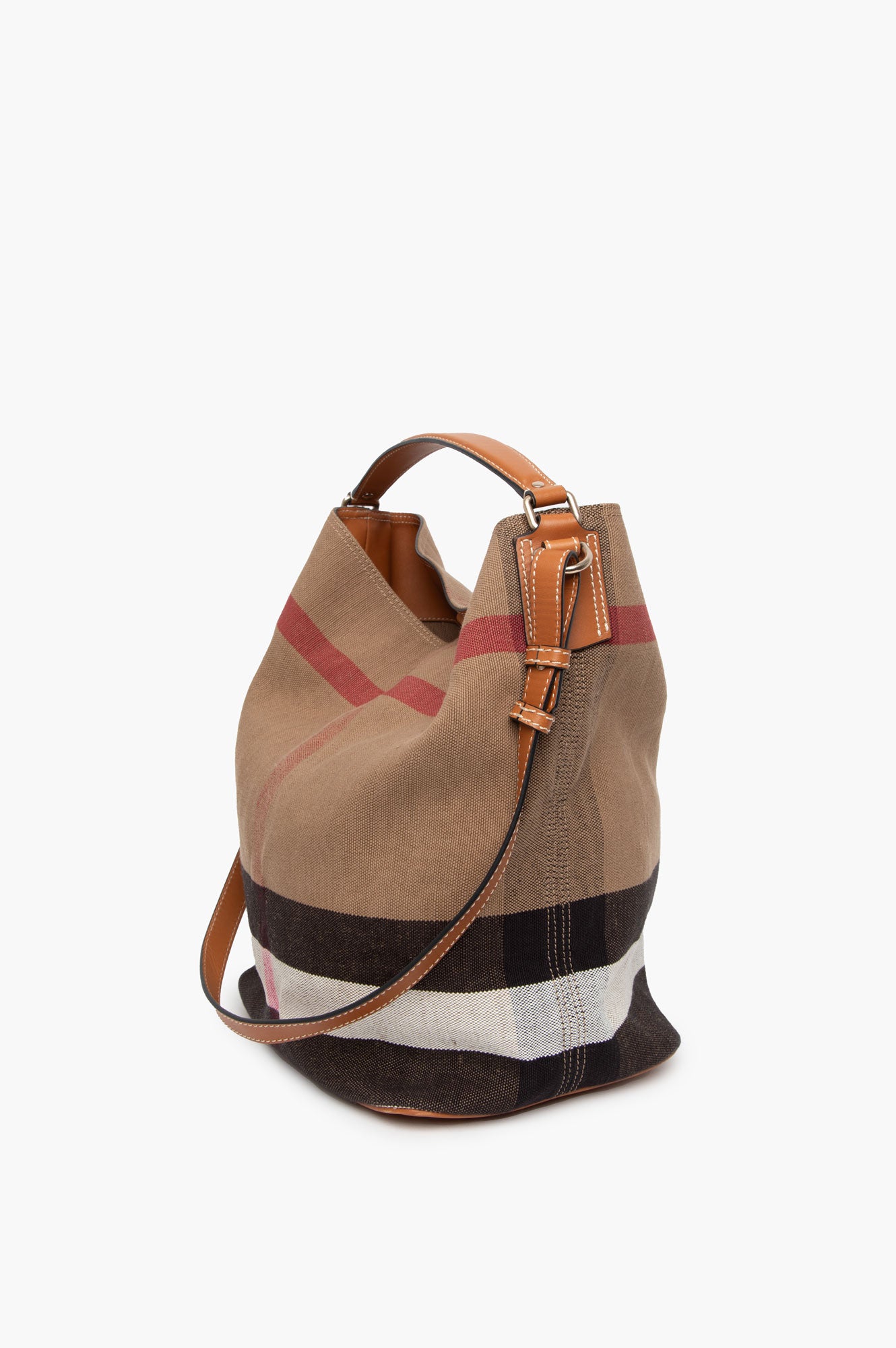 Burberry Nova Check Ashby Bucket Bag