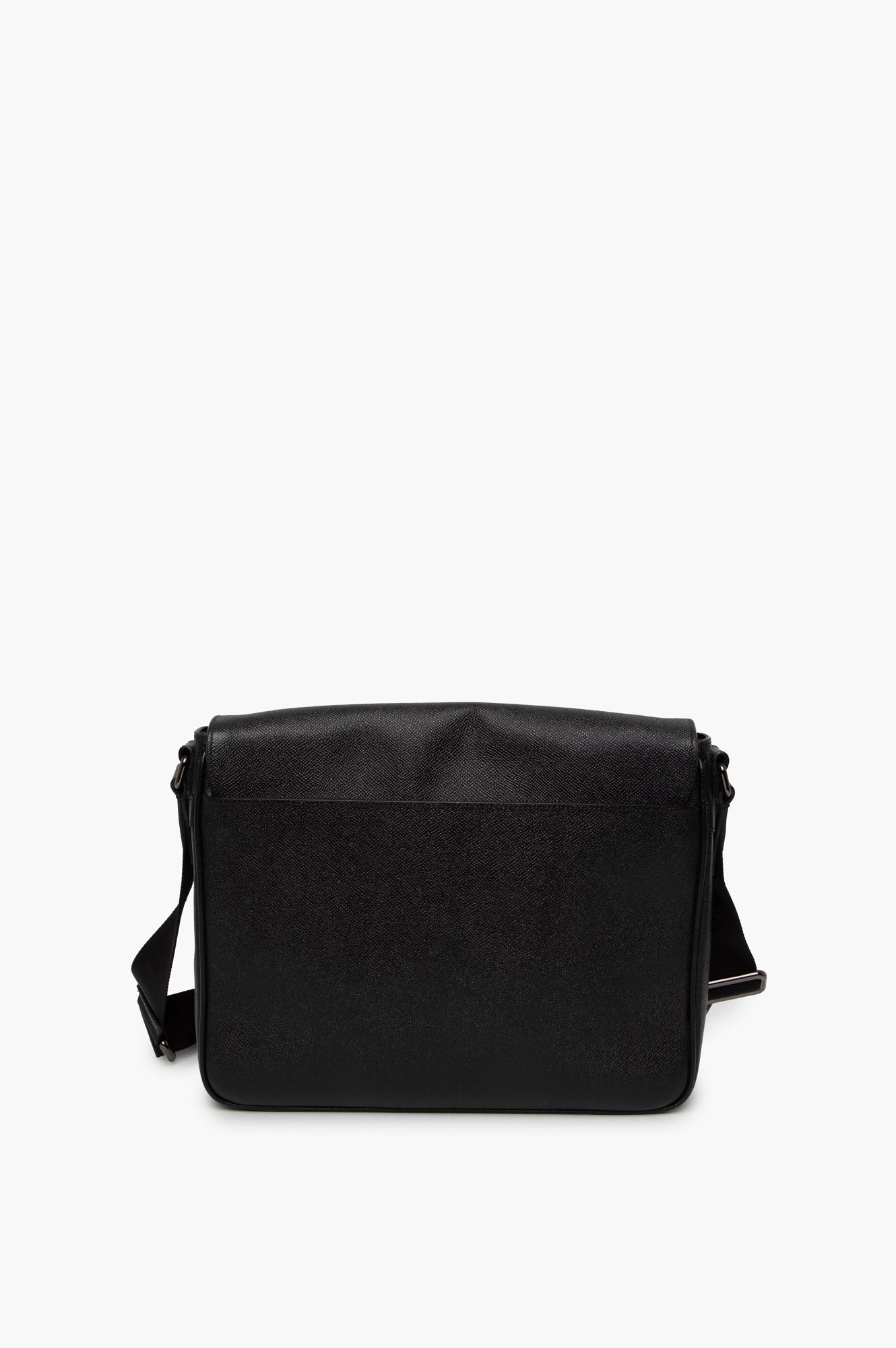 Burberry Black Leather Messenger Bag