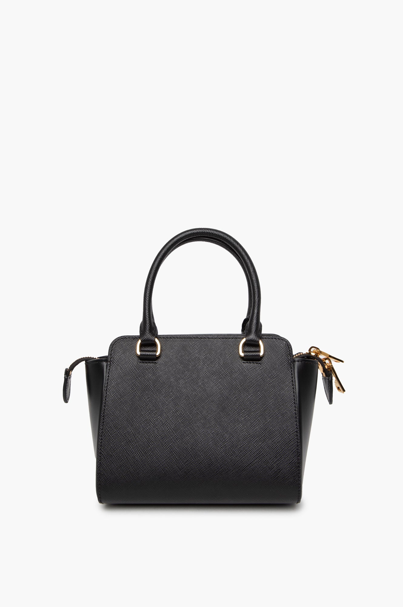Prada Black Saffiano Mini Zipped Tote