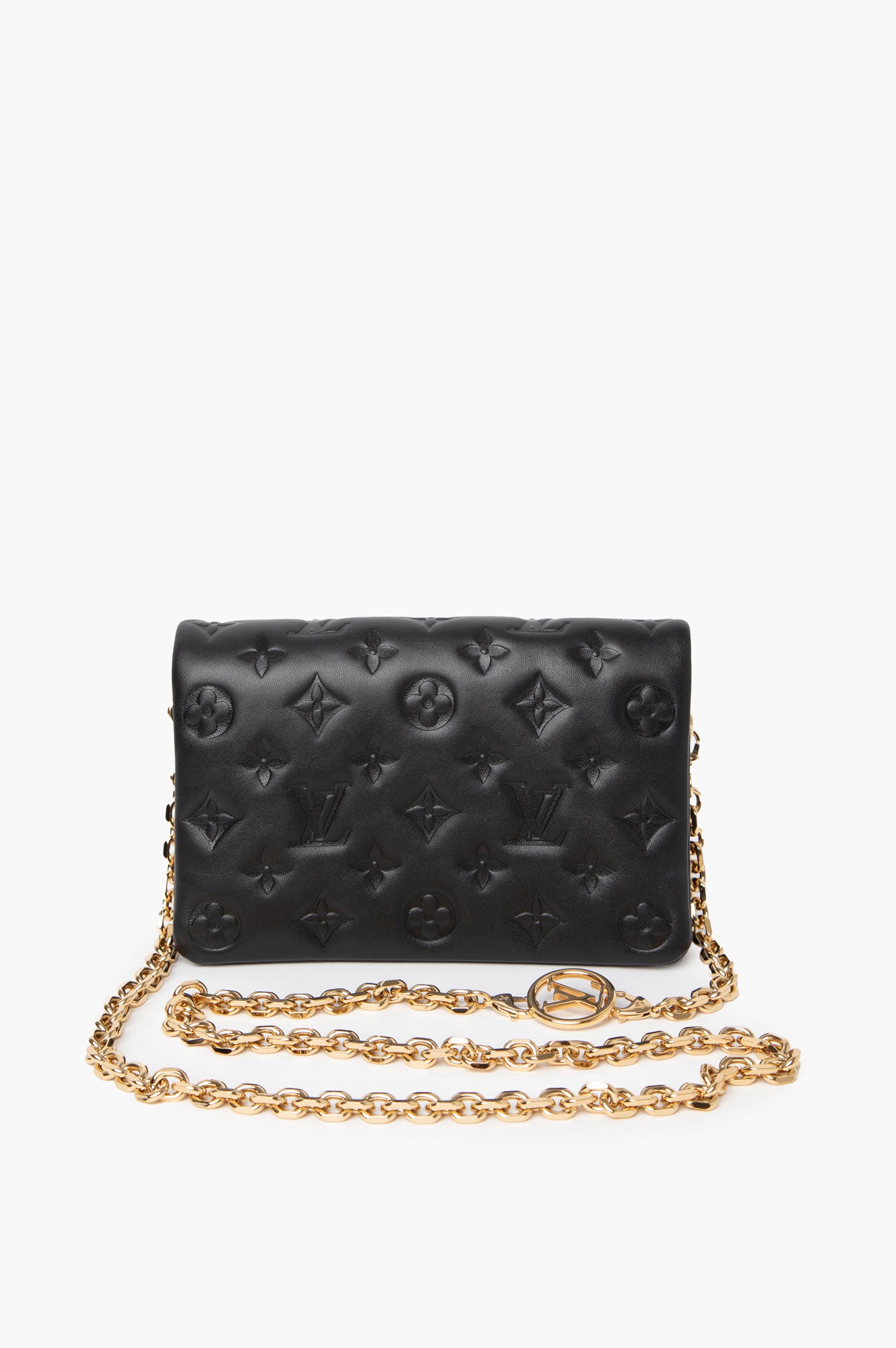 Louis Vuitton Monogram Embossed Pochette Coussin Bag