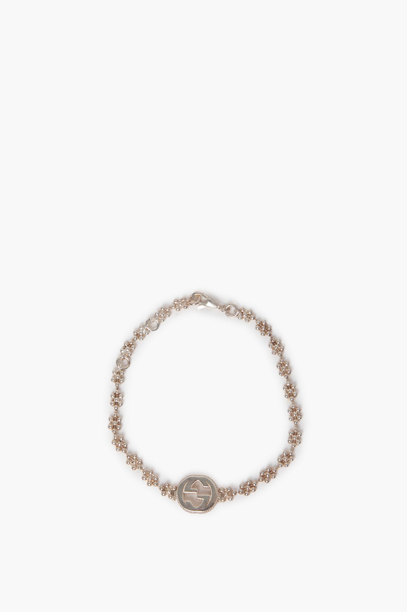 Gucci Silver Single GG Bracelet
