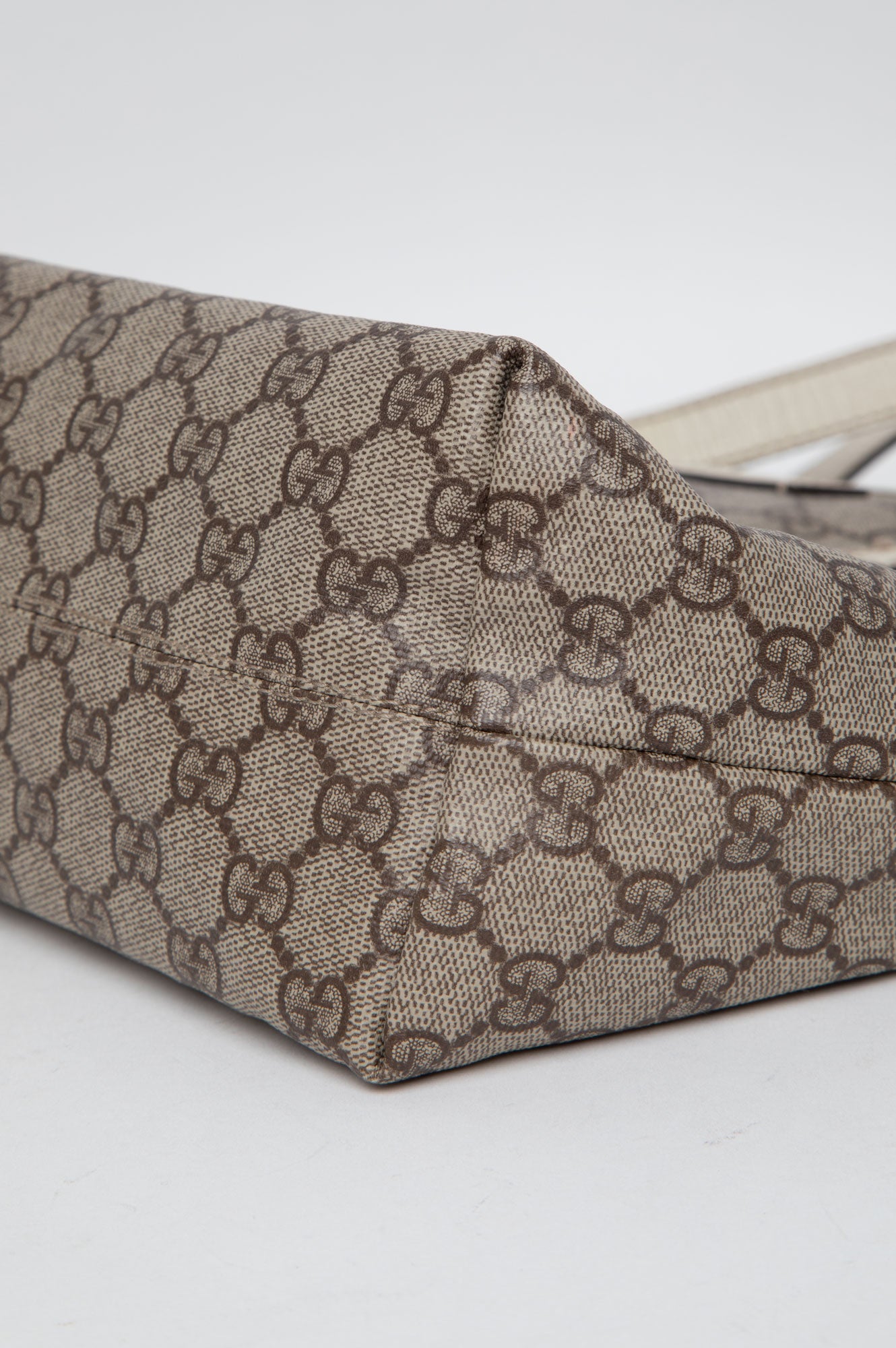 Gucci Beige GG Coated Canvas Book Tote