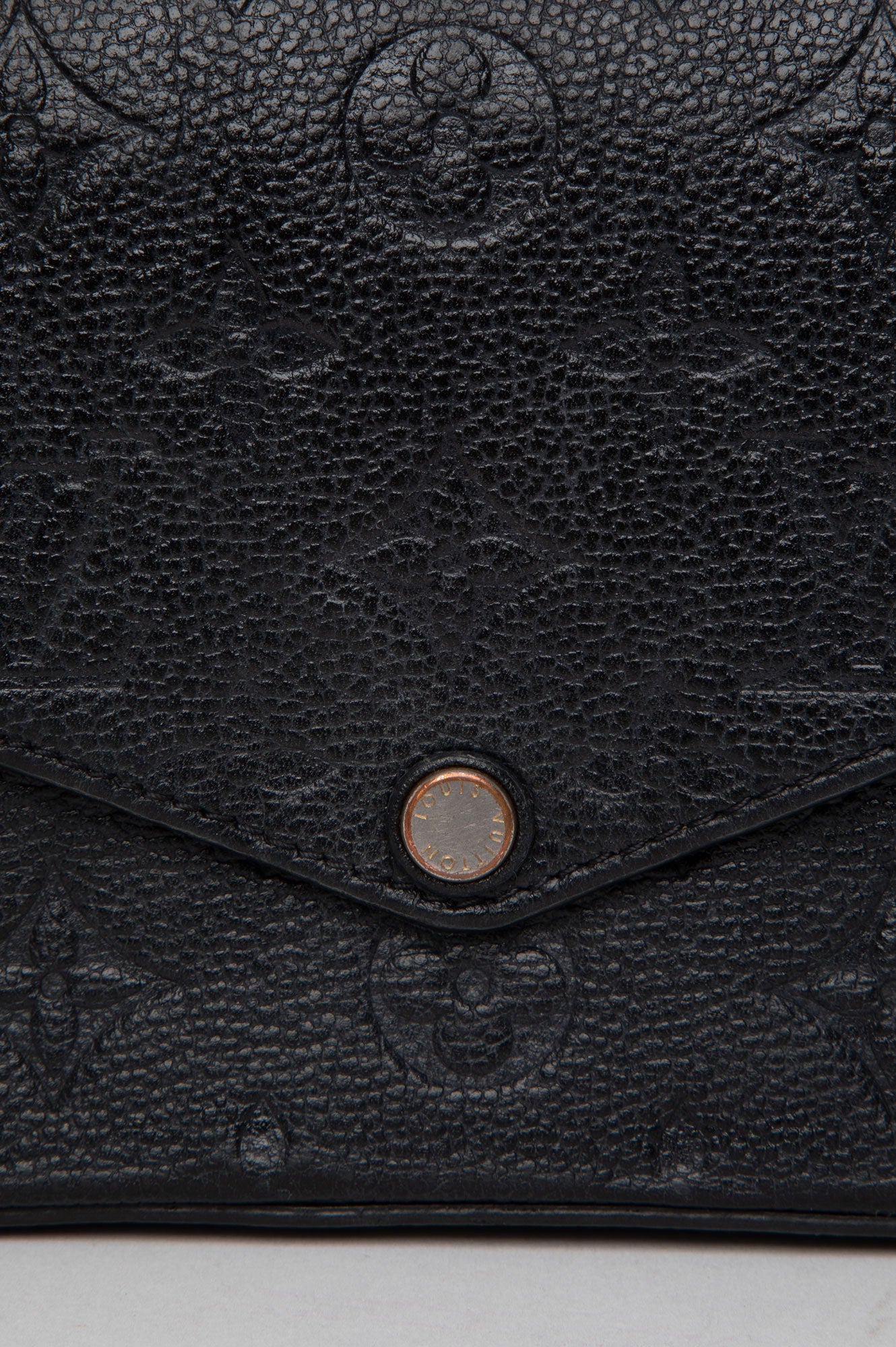 Louis Vuitton Monogram Black Leather Felicie Pochette