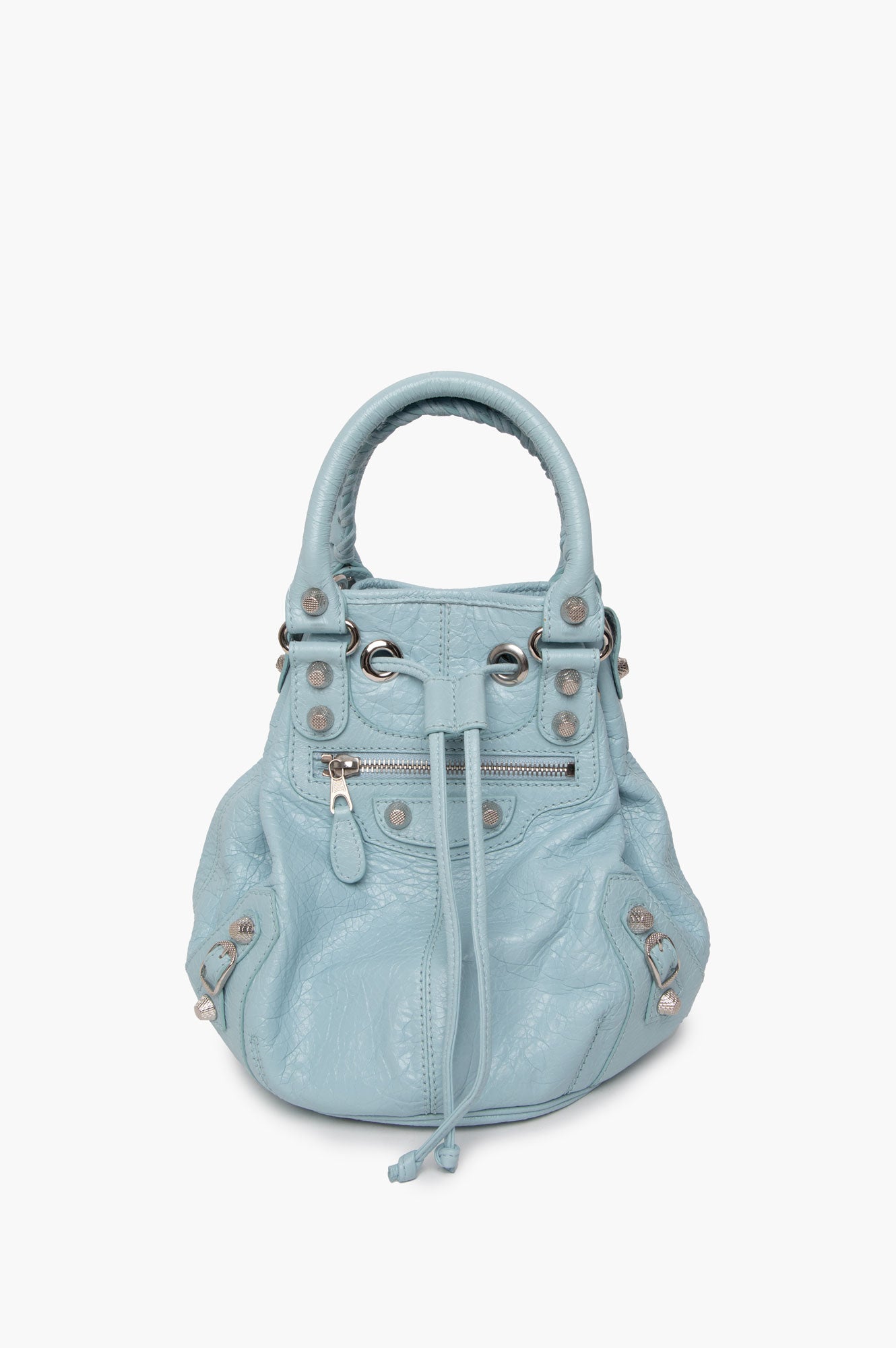 Balenciaga Blue Le Cagole Bucket Bag