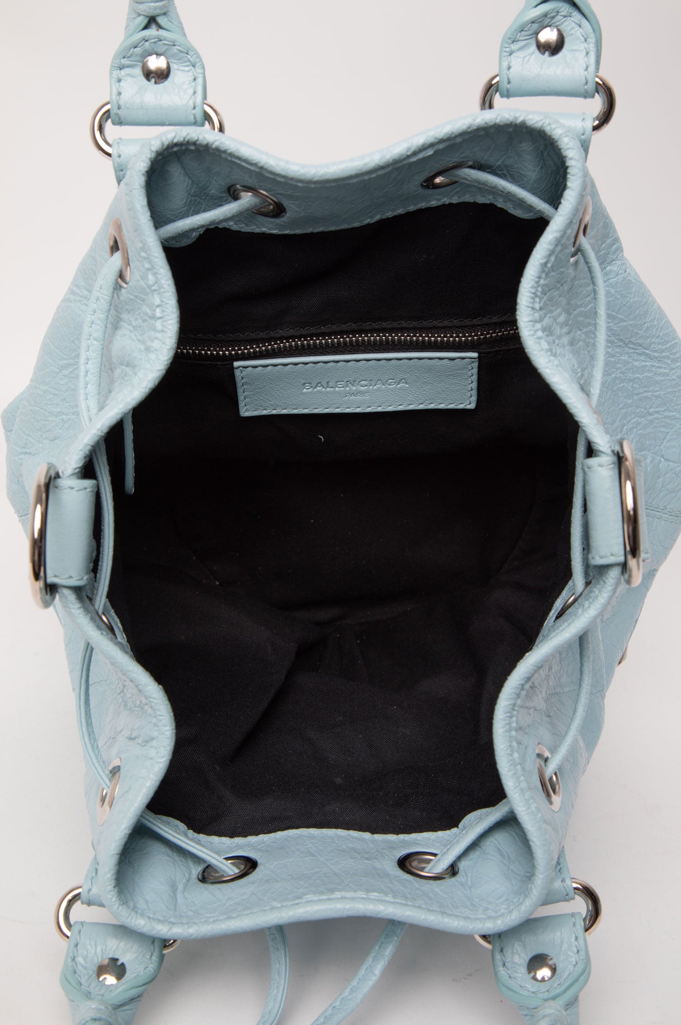 Balenciaga Blue Le Cagole Bucket Bag