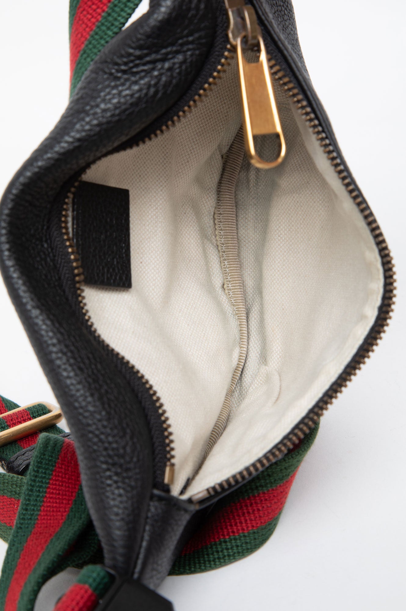 Gucci Black Leather Waist Bag