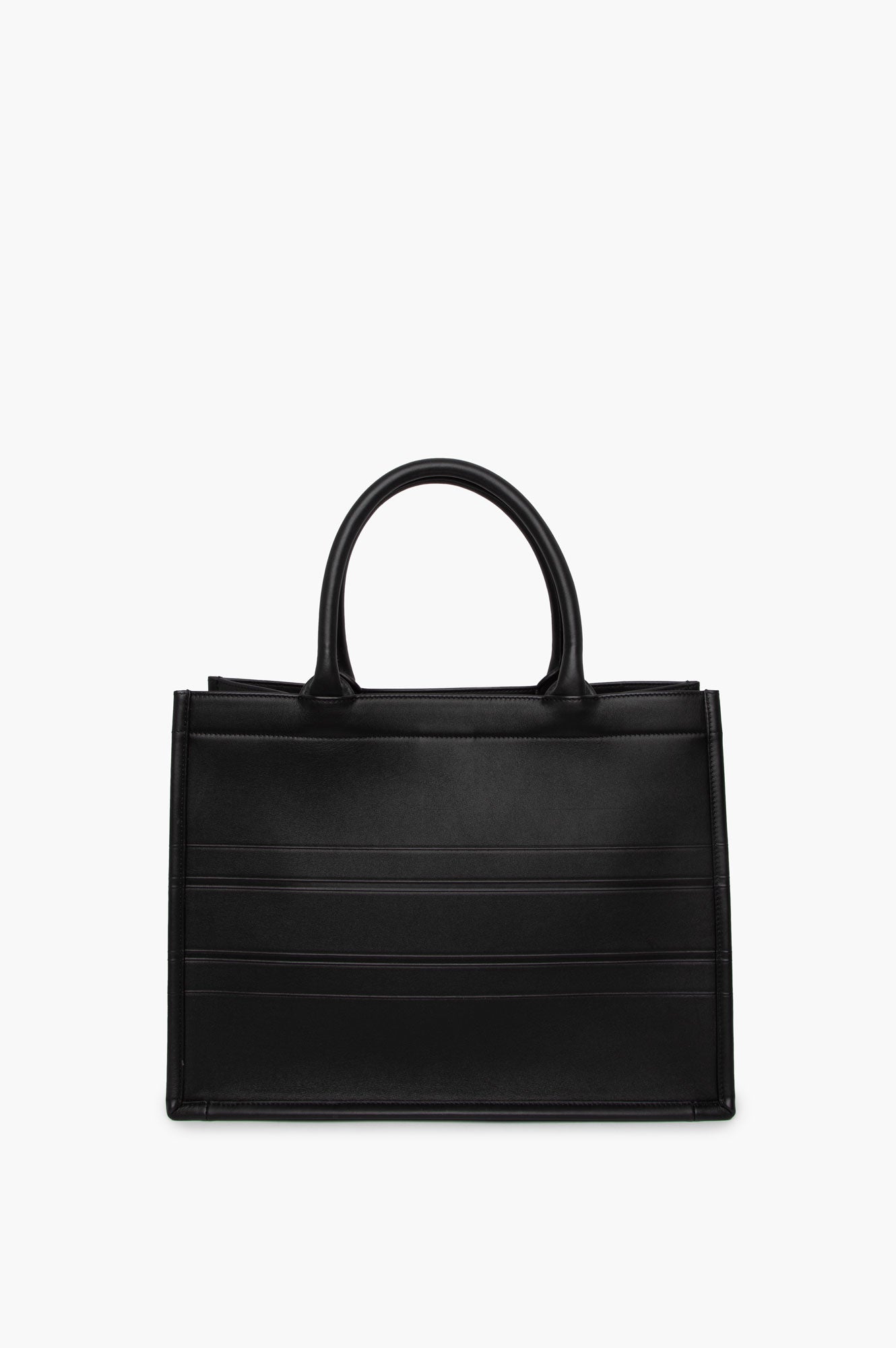Christian Dior Black Leather Book Tote