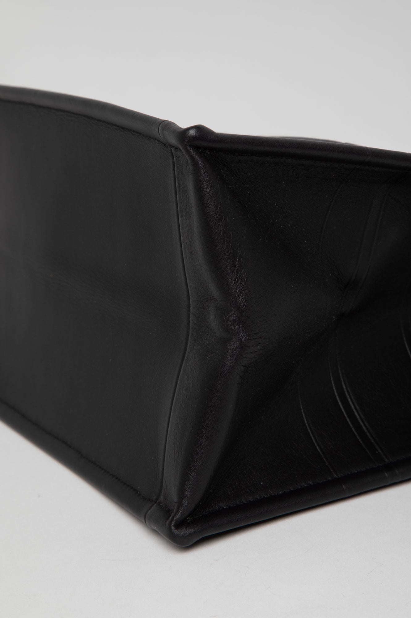 Christian Dior Black Leather Book Tote