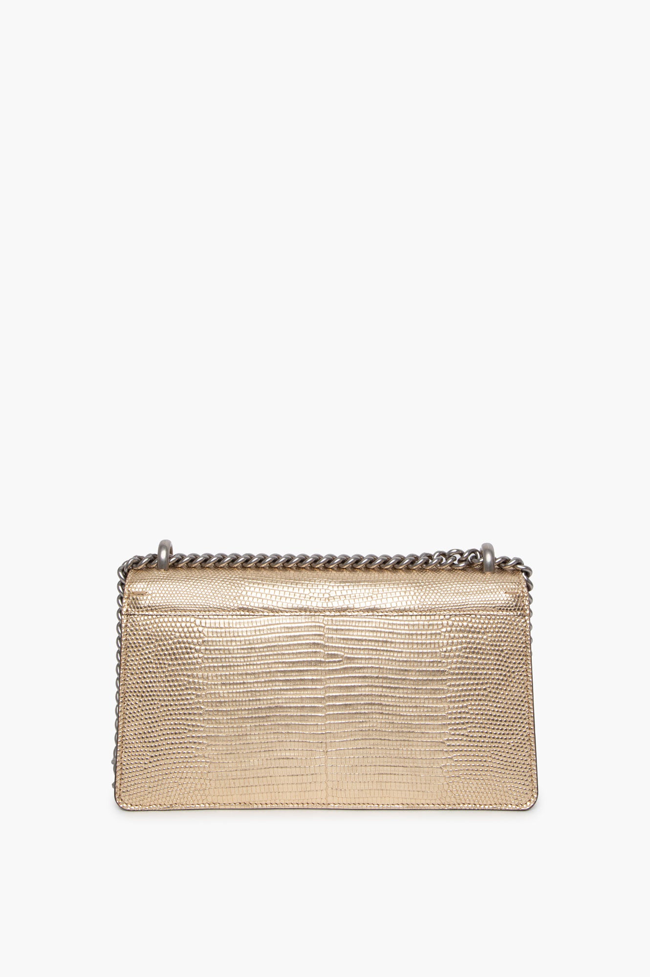 Gucci Gold Lizard Dionysus Small Shoulder Bag