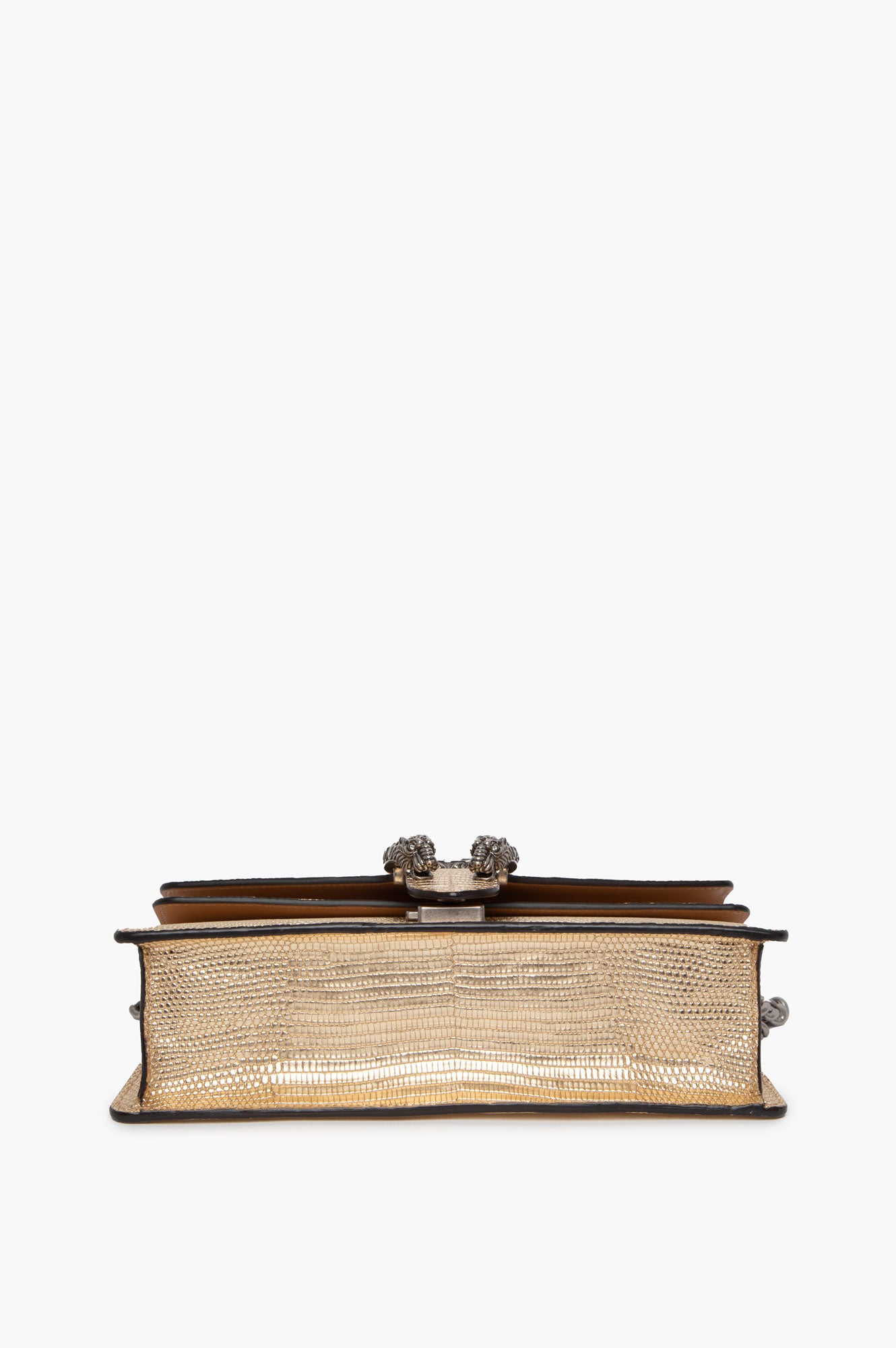 Gucci Gold Lizard Dionysus Small Shoulder Bag