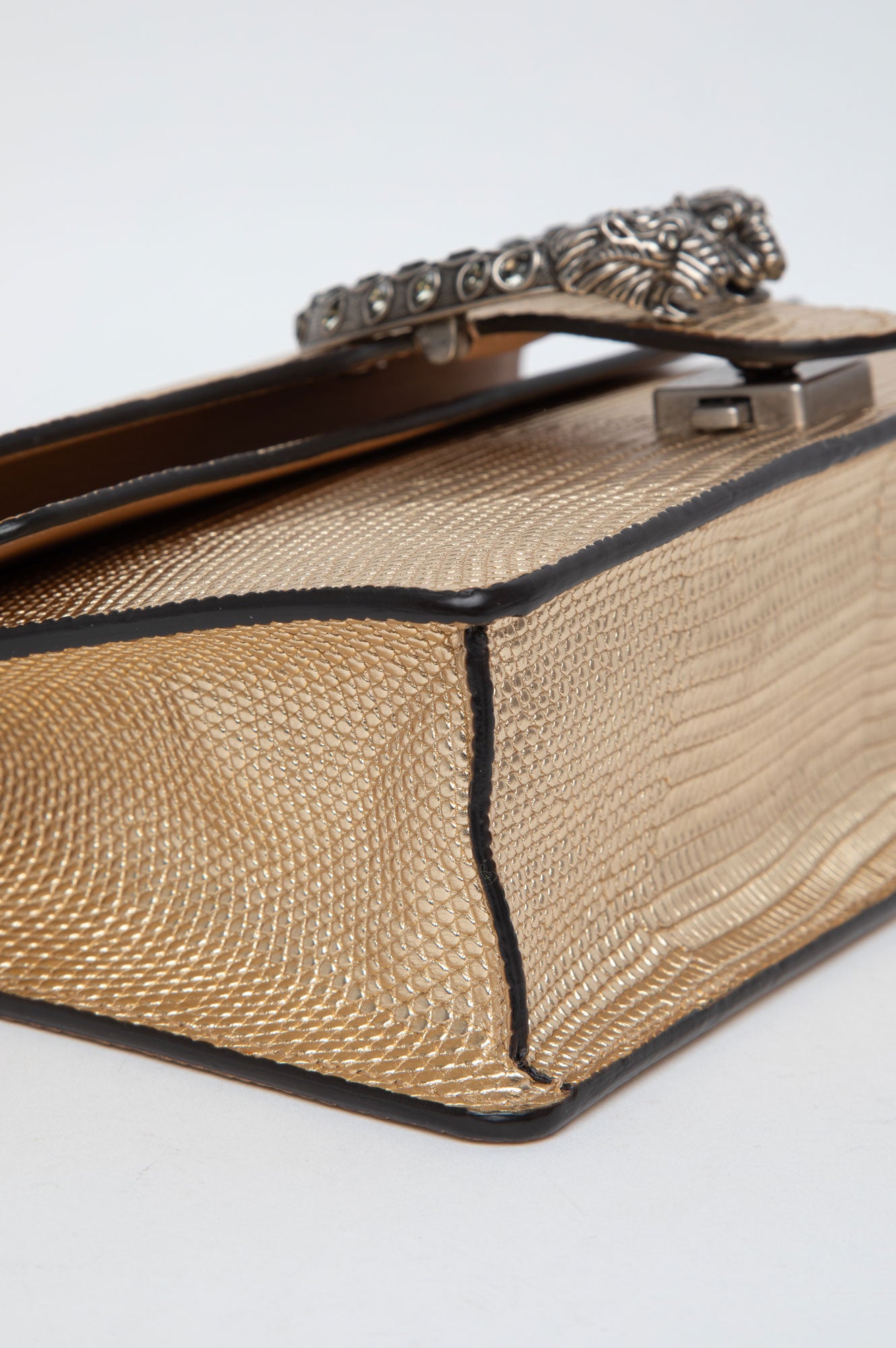 Gucci Gold Lizard Dionysus Small Shoulder Bag