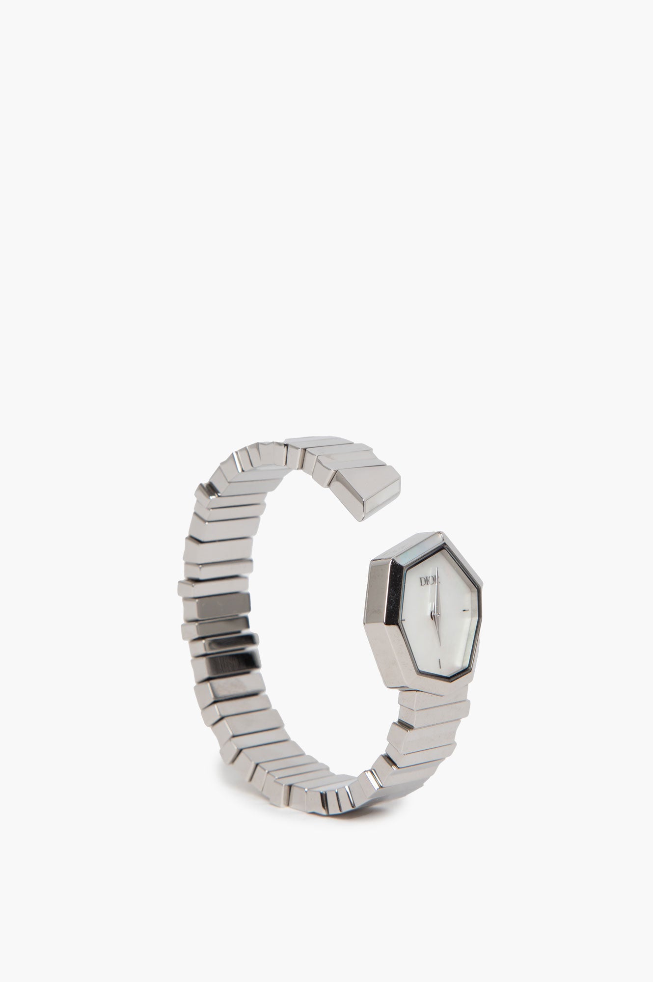 Christian Dior Mother of Pearl Dial Silver Steel Watch