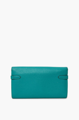 Hermes Vert Jade Kelly Epsom Wallet