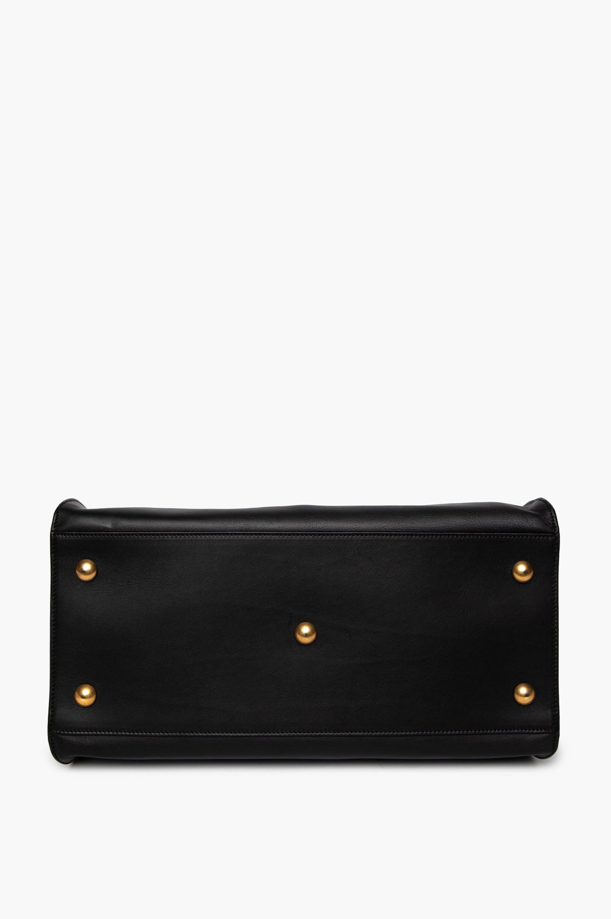 Saint Laurent Black Calfskin Medium Cabas Bag
