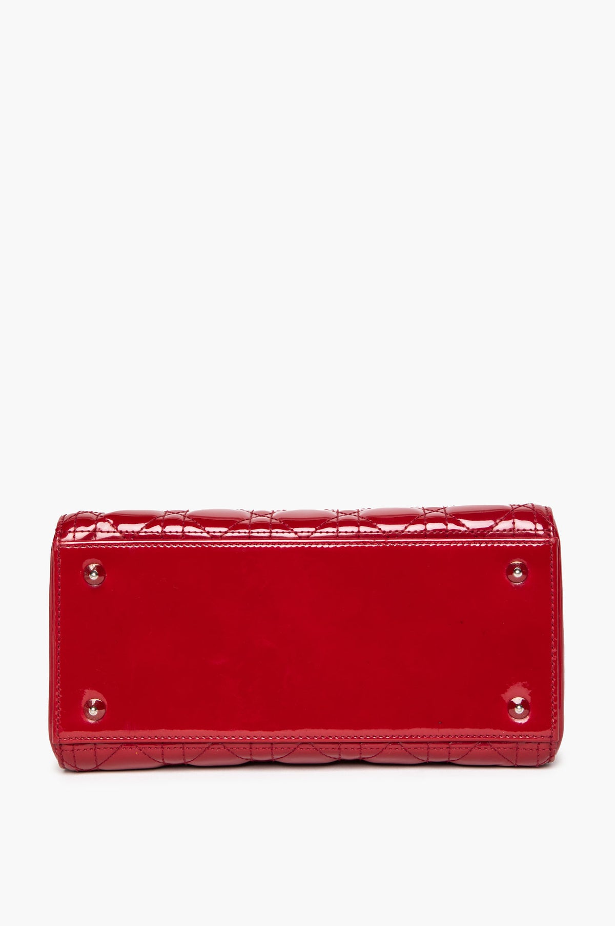 Christian Dior Red Patent Medium Lady Dior