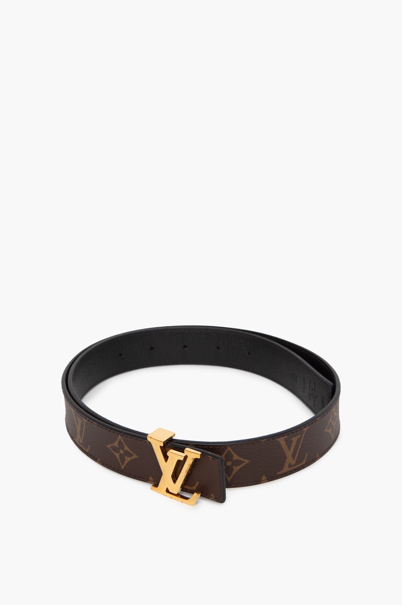 Louis Vuitton 30mm Monogram Reversible Belt Size 80
