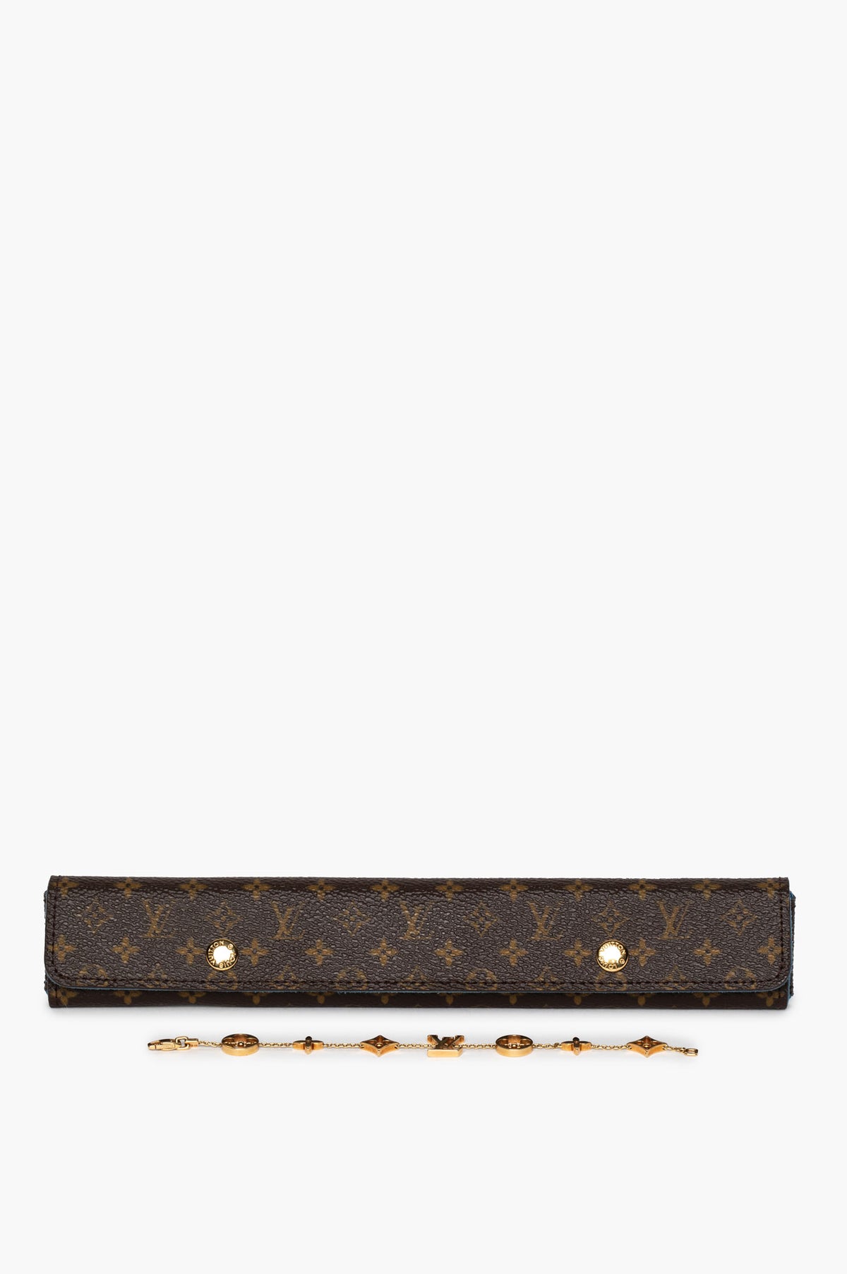 Louis Vuitton 18k Yellow Gold Idylle Blossom Monogram Station Bracelet
