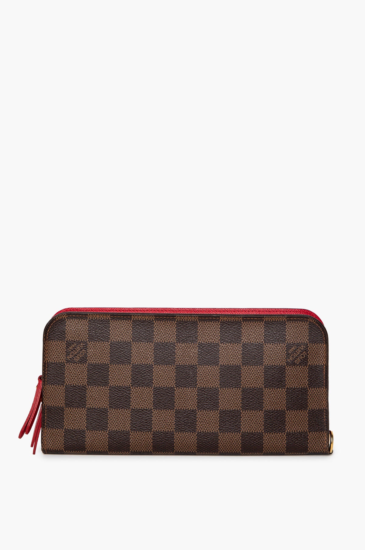 Louis Vuitton Damier Ebene Rouge Taiga Insolite Wallet