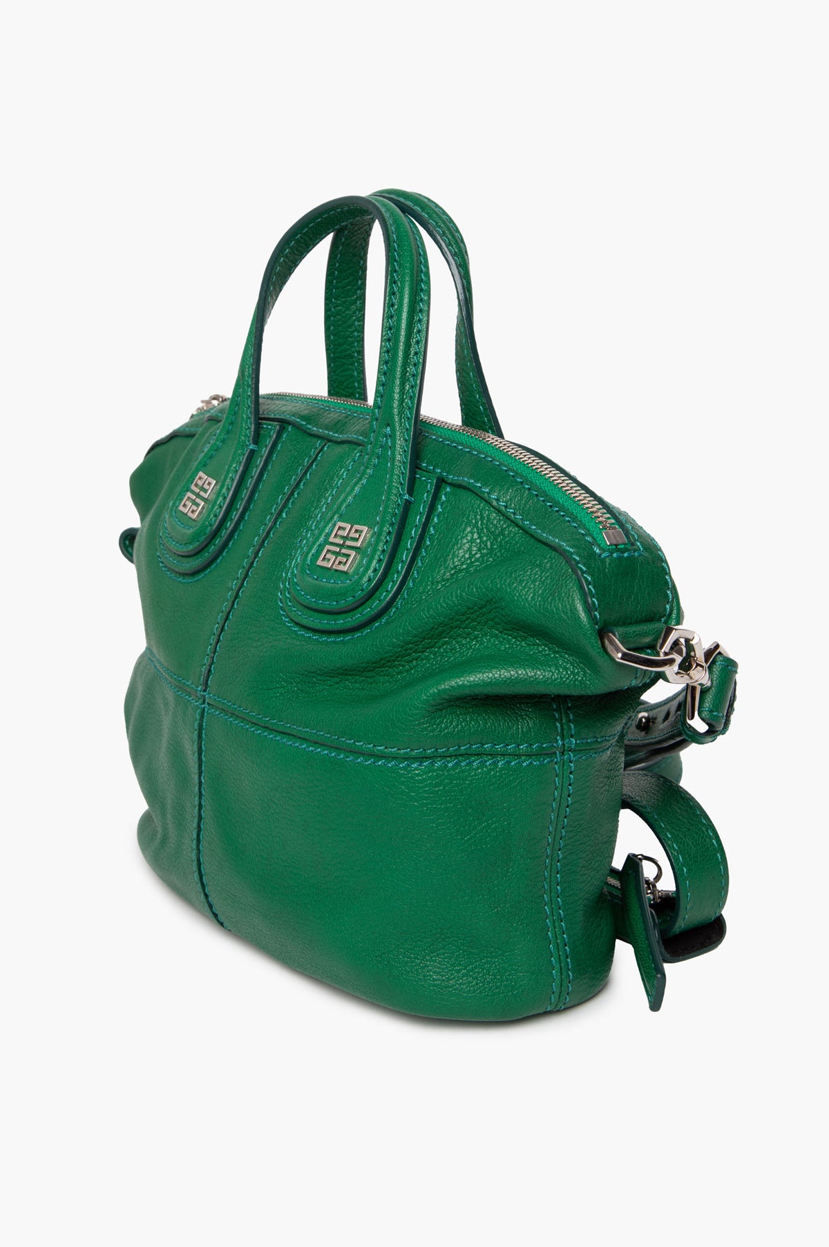 Givenchy Green Sugar Goatskin Micro Nightingale Bag