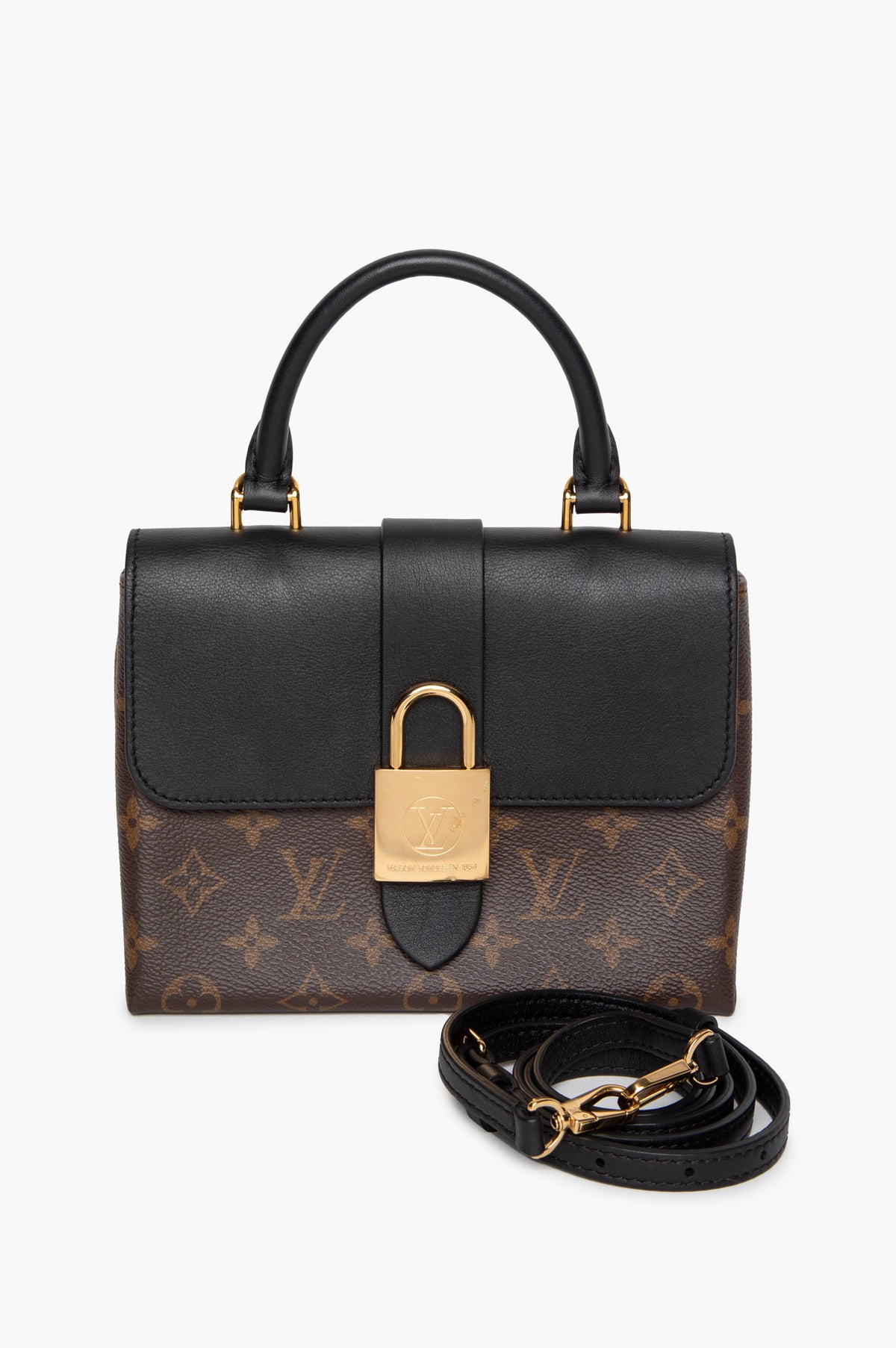 Louis Vuitton Monogram/Black Calfskin Locky BB