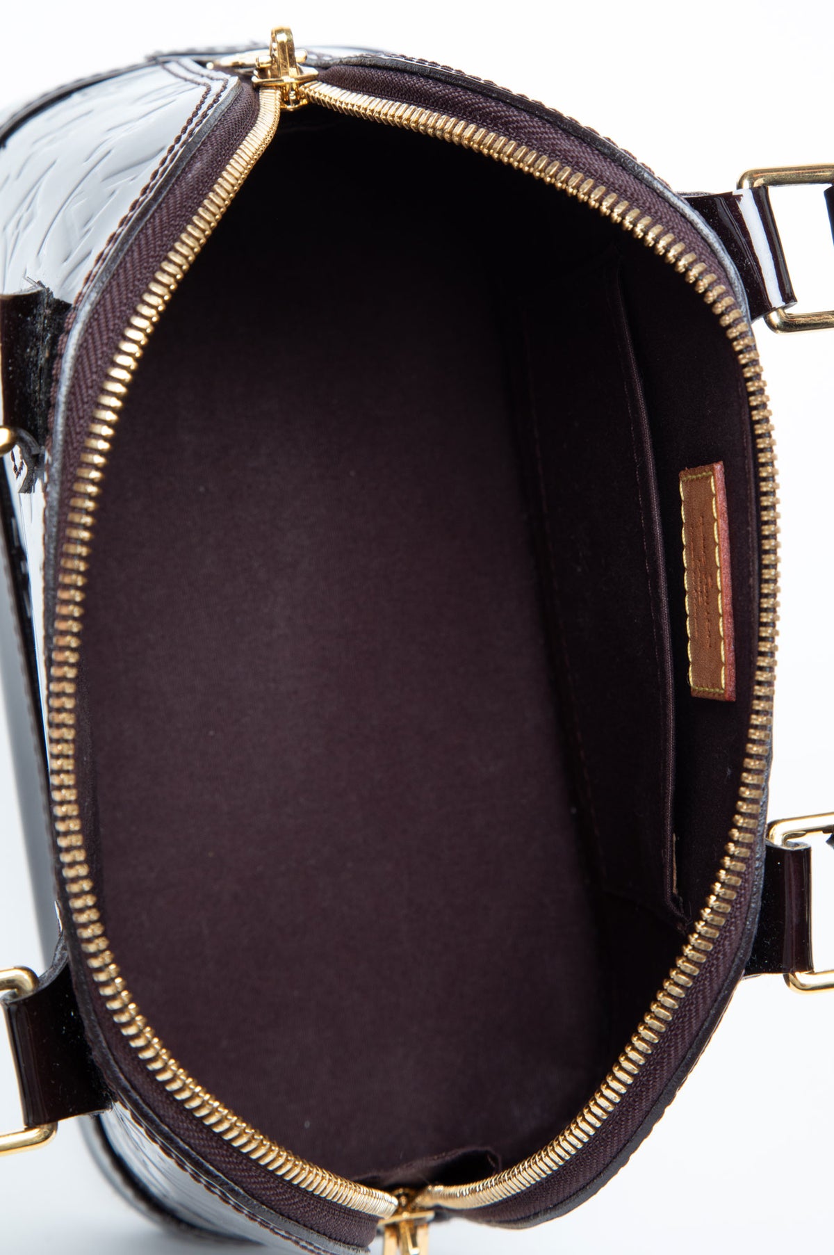Louis Vuitton Monogram Amarante Vernis Alma BB