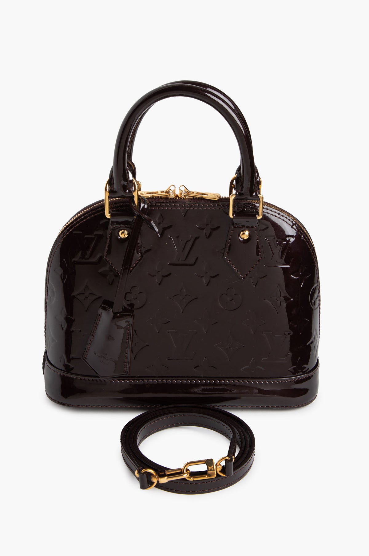 Louis Vuitton Monogram Amarante Vernis Alma BB