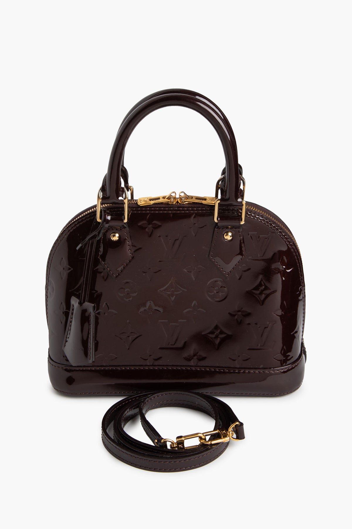 Louis Vuitton Monogram Amarante Vernis Alma BB