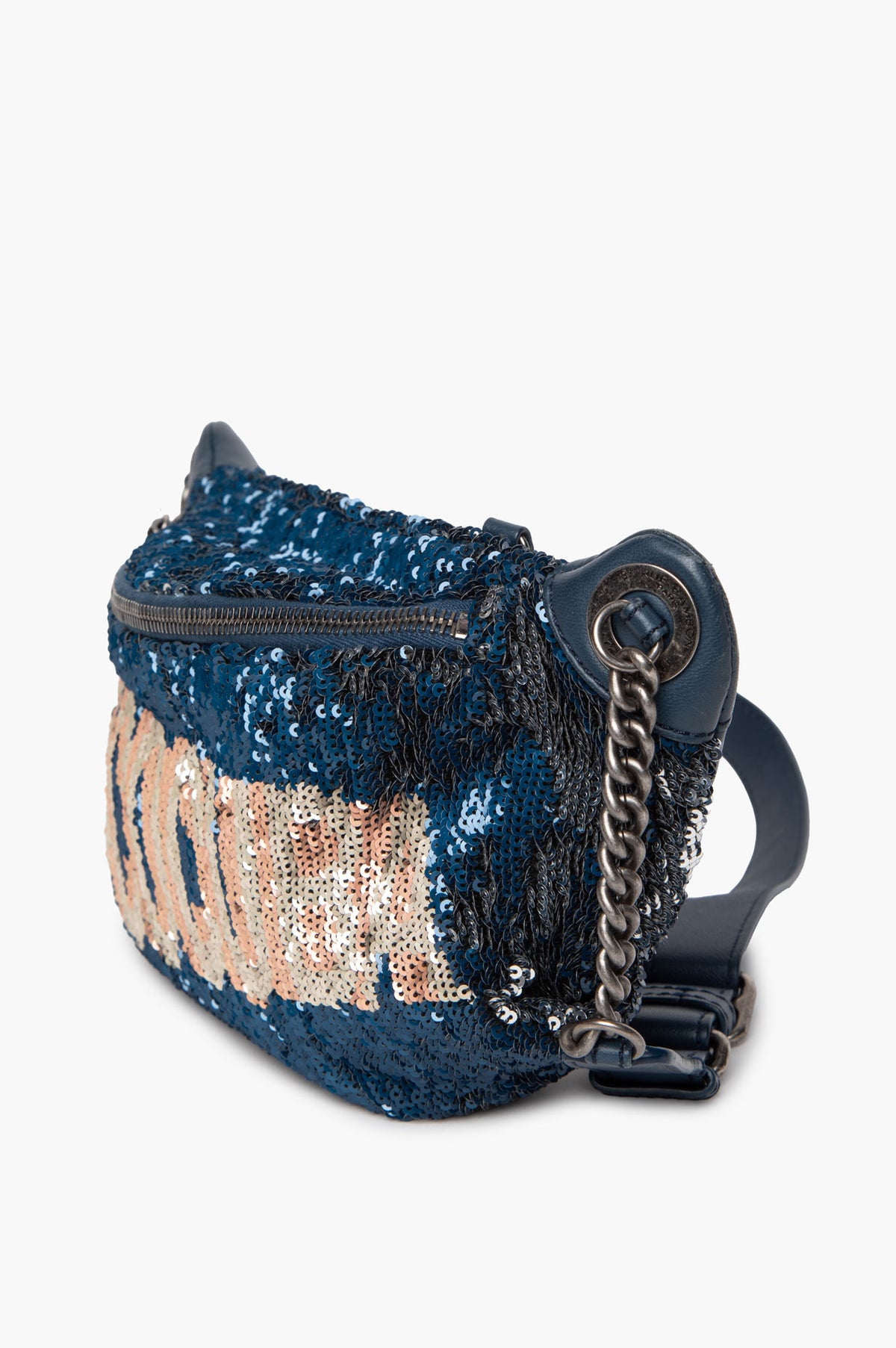Chanel Cruise 2017 Blue Sequin Coco Cuba Waist Bag