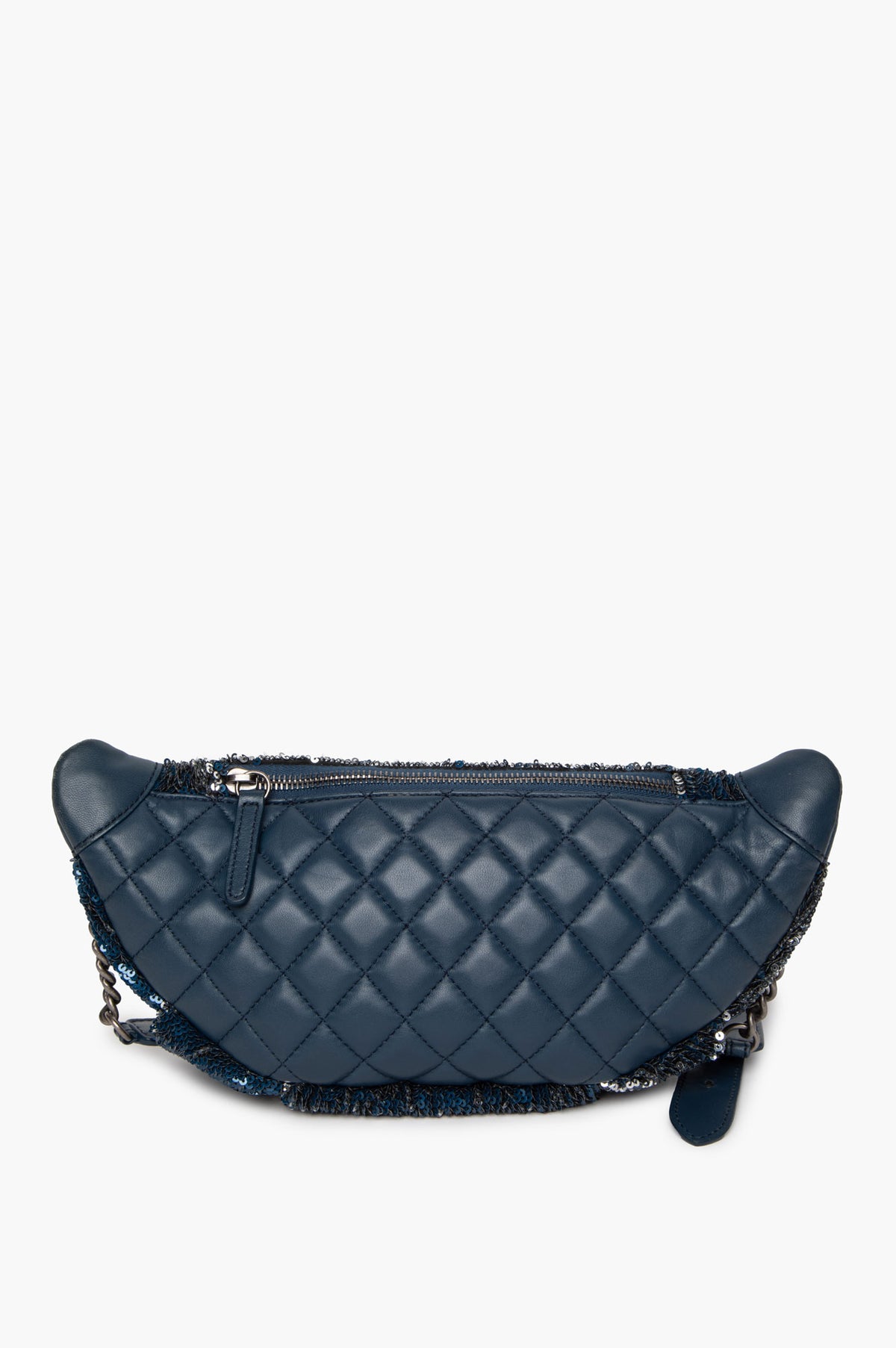 Chanel Cruise 2017 Blue Sequin Coco Cuba Waist Bag