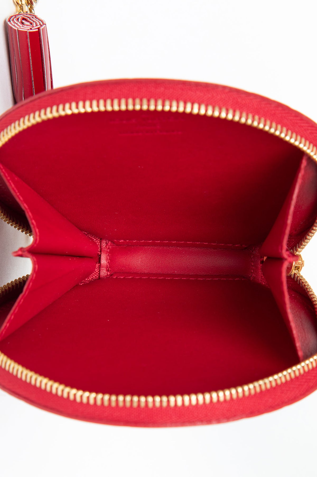 Louis Vuitton Red Pomme d'Amour Monogram Vernis Round Coin Purse