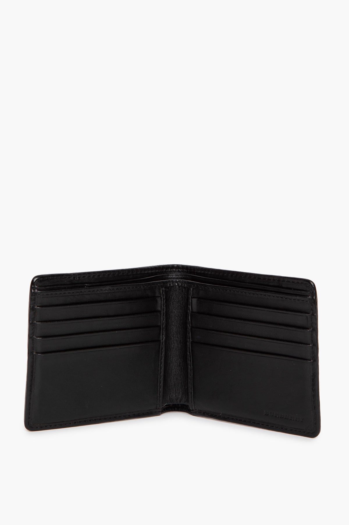 Burberry Black/Grey Beat Check Bifold Wallet